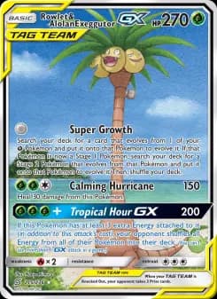 Rowlet & Alolan Exeggutor GX