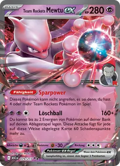 Team Rockets Mewtu-ex