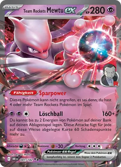 Team Rockets Mewtu-ex